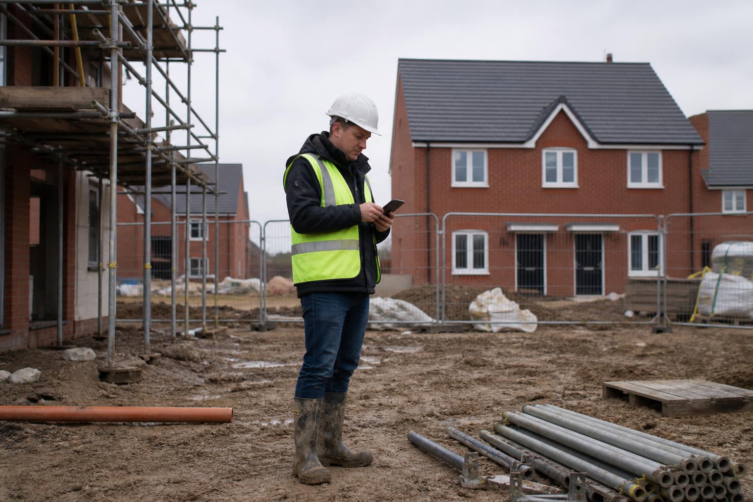 A UK plot — the kind of job the site record has to stand up for